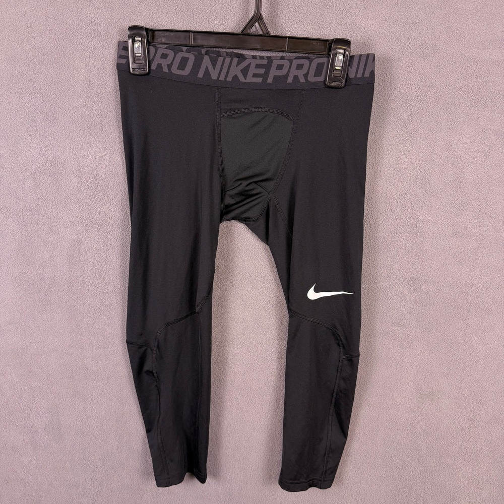 Nike Pro Dri-FIT Leggings Mens M Black Compression Tights 838055-010